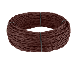 Ретро кабель витой 2х2,5 (коричневый)