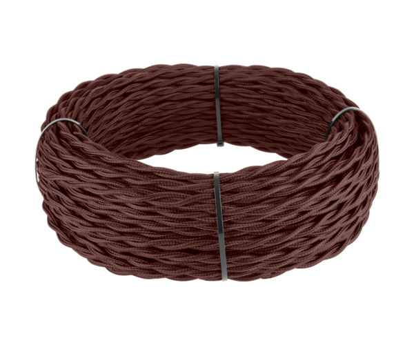 Ретро кабель витой 2х2,5 (коричневый)