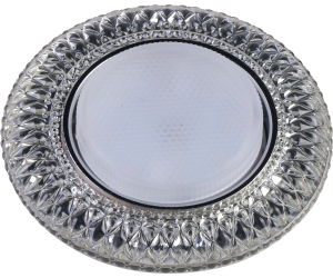 Светильник подсветкой  прозрачный метал + зеркальный прозрачный FT 9153 CHWH 