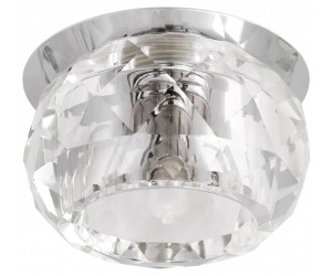 Светильник  Шар серебро + прозрачный  FT 9260