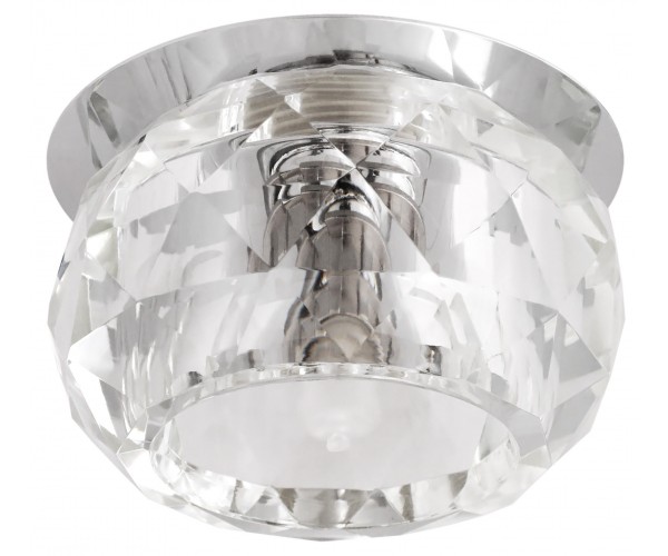 Светильник  Шар серебро + прозрачный  FT 9260