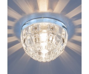 Точечный светильник с LED подсветкой 7246 G9 хром/прозрачный