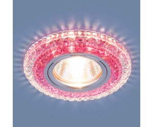 Светильник со светодиодной подсветкой  2193 MR16 CL/PK прозрачный/розовый