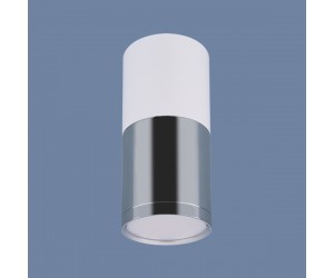 Накладной потолочный светодиодный светильник  DLR028 6W 4200K белый матовый/хром/хром