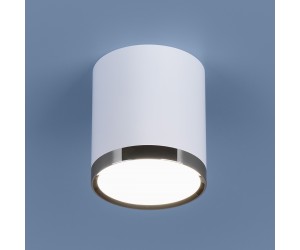 Накладной потолочный светодиодный светильник DLR024 6W 4200K белый матовый