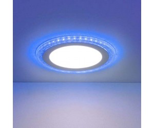 Встраиваемый потолочный светодиодный светильник  DLR024 10W 4200K Blue
