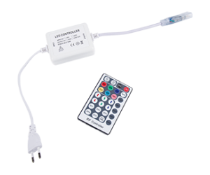 Контроллер для светодиодной ленты RGB 220V   600W 2,7A  IP68 с радиопультом