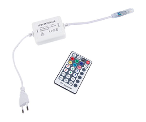 Контроллер для светодиодной ленты RGB 220V   600W 2,7A  IP68 с радиопультом