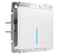 Сенсорный выключатель одноклавишный с управлением по Wi-Fi (белый)