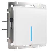 Сенсорный выключатель одноклавишный с управлением по Wi-Fi (белый)