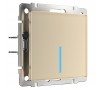 Сенсорный выключатель одноклавишный Умный дом (шампань)