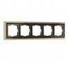 Рамка на 5 постов (золото/черный)