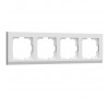 Рамка на 4 поста (белый)