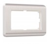 Рамка для двойной розетки (перламутровый)
